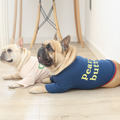 Dog letter T-shirt sweater