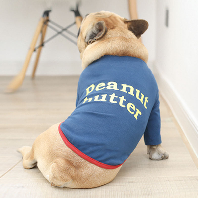 Dog letter T-shirt sweater